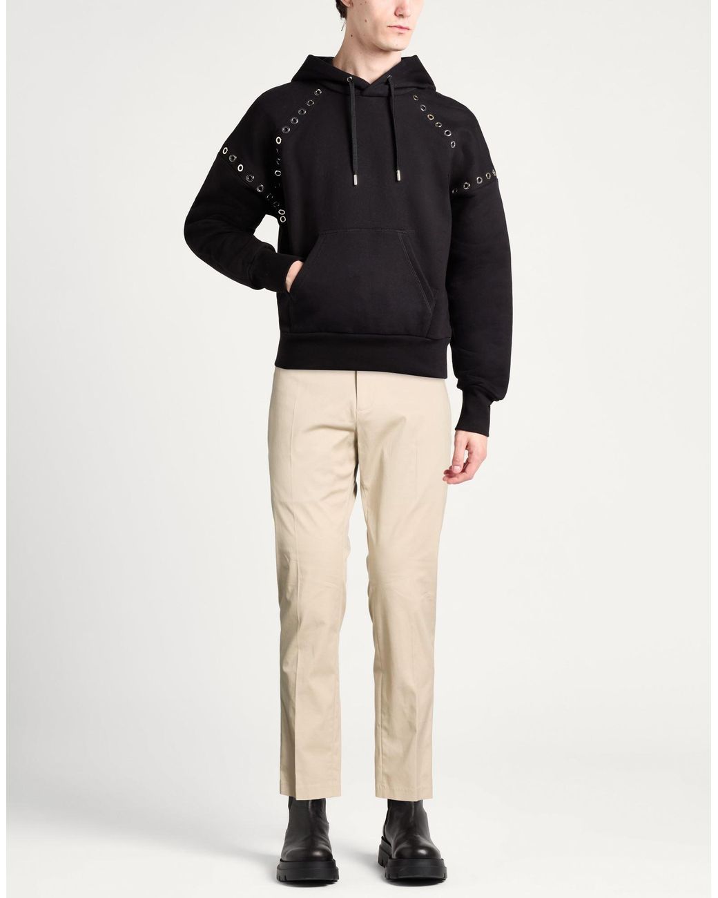 Daniele Alessandrini Natural Pants Cotton, Elastane for men