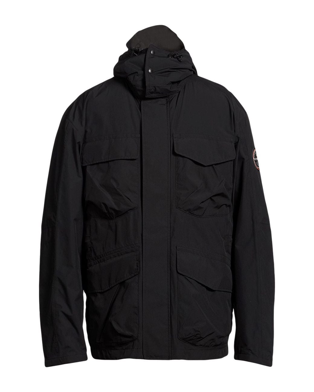 Napapijri Black A-Rivalto Field Jacket Polyester, Polyurethane for men