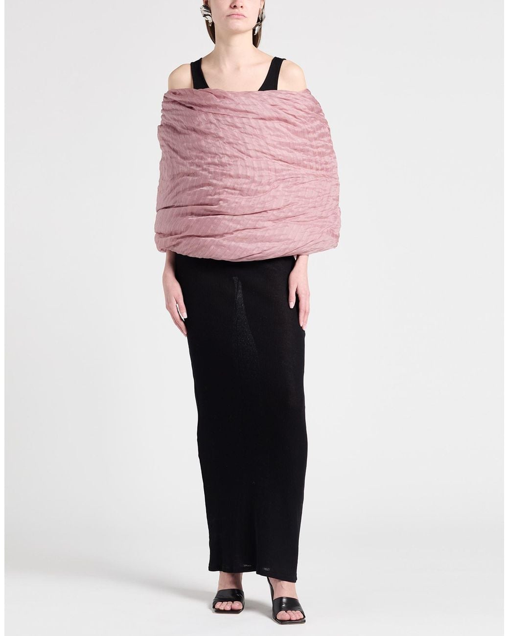 Rick Owens Pink Scarf Cotton