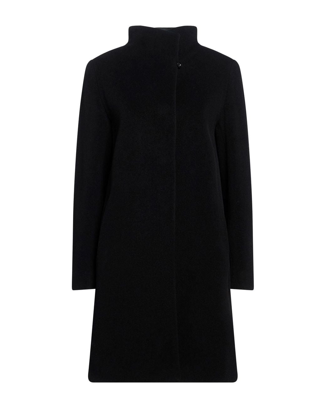 Cinzia Rocca Black Coat Wool, Polyamide, Cashmere