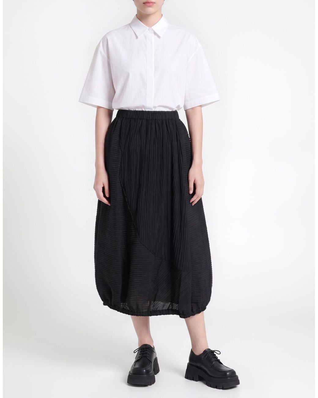 Tadashi Shoji Black Midi Skirt