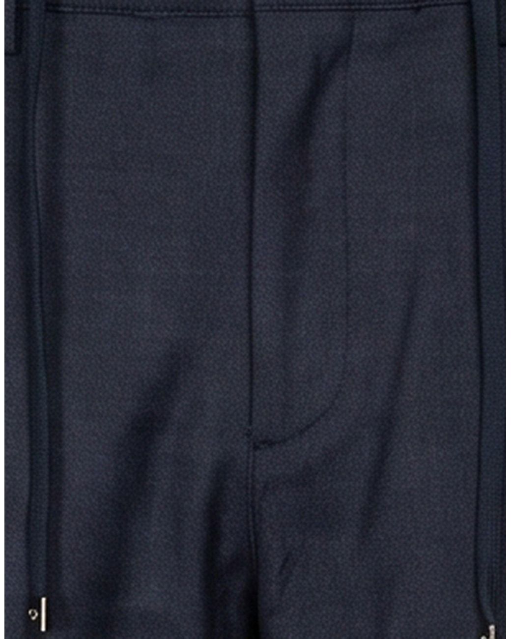 Cruna Blue Pants Virgin Wool, Elastane for men