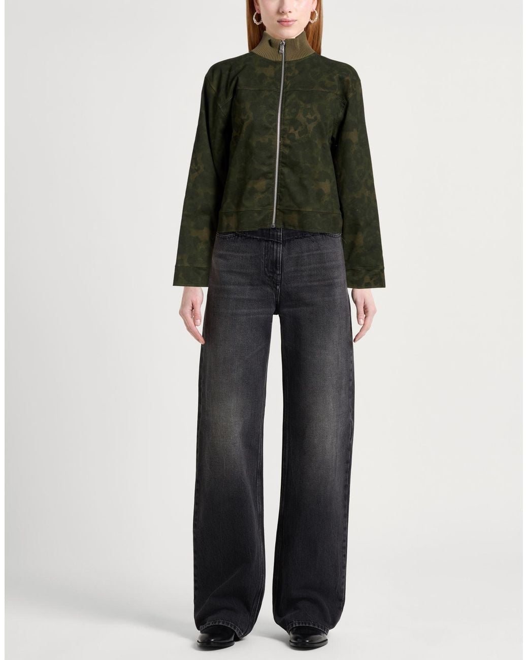 DISCLAIMER Green Military Jacket Cotton, Elastane