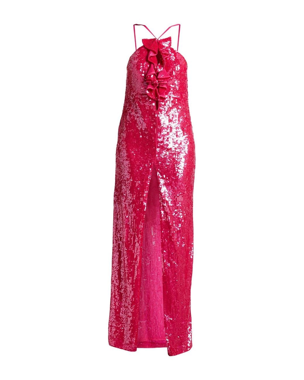 Pinko Pink Maxi Dress Polyester