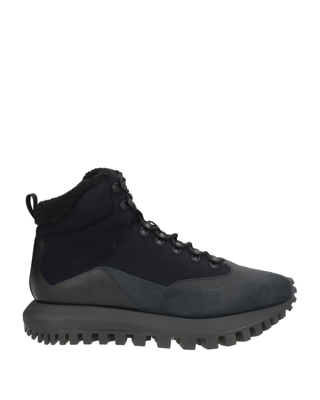 Emporio Armani Black Ankle Boots Textile Fibers, Synthetic Material for men