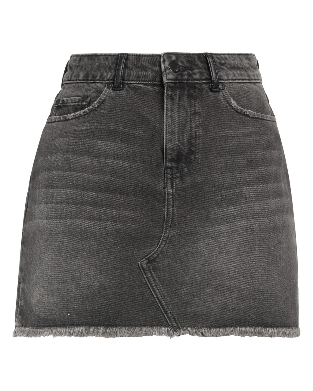 NIKKIE Denim Skirt in Gray | Lyst
