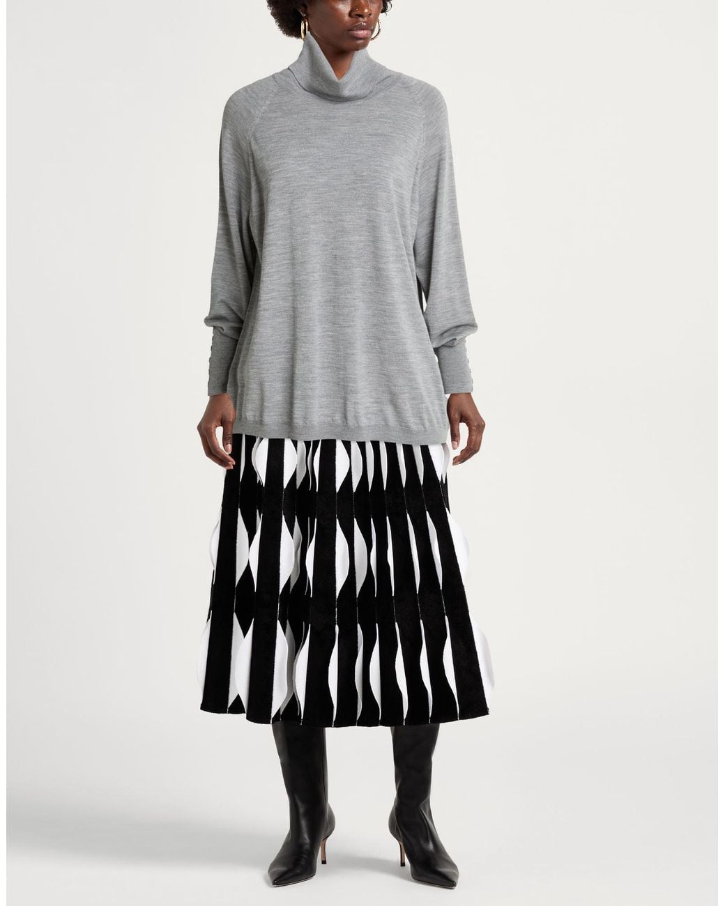 Alpha Studio Gray Turtleneck
