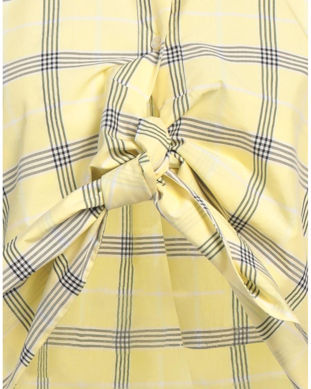 MSGM Yellow Shirt Cotton, Polyester