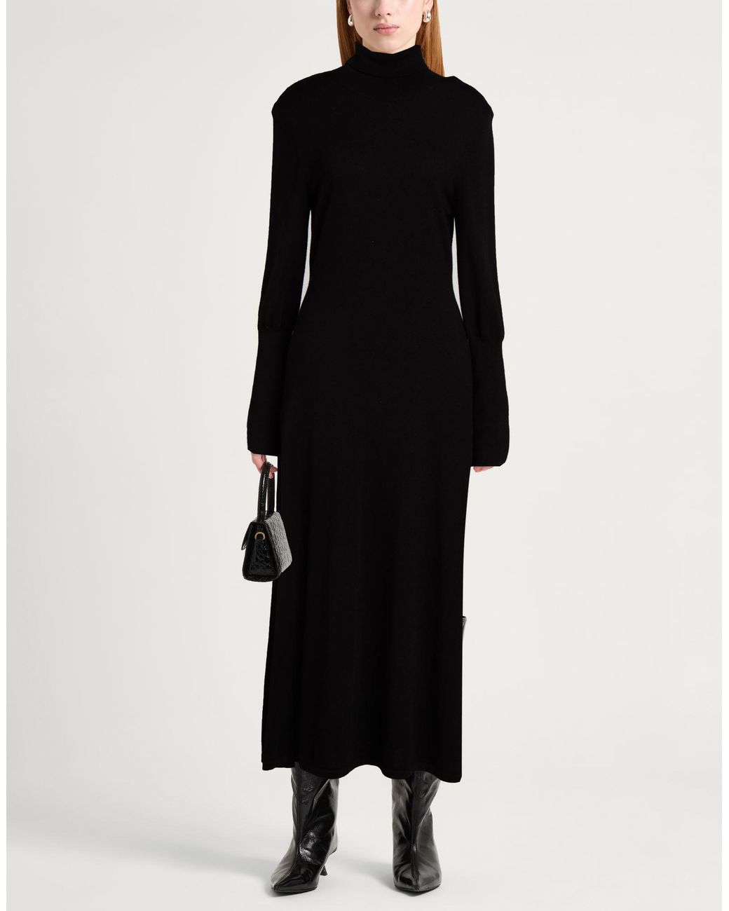 MEIMEIJ Black Midi Dress