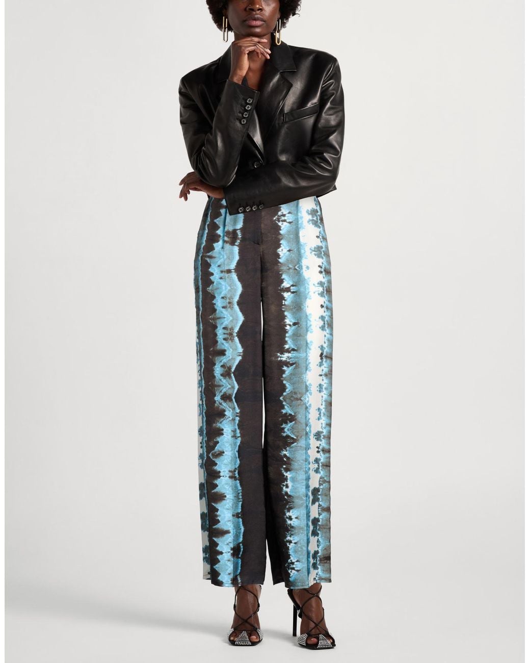 Beatrice B. Blue Dark Pants Silk