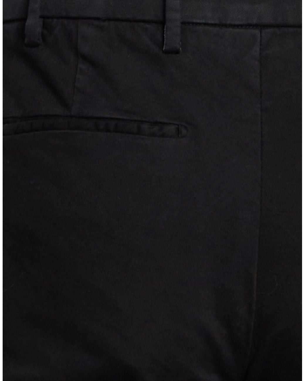 Michael Coal Black Pants Cotton, Elastane for men