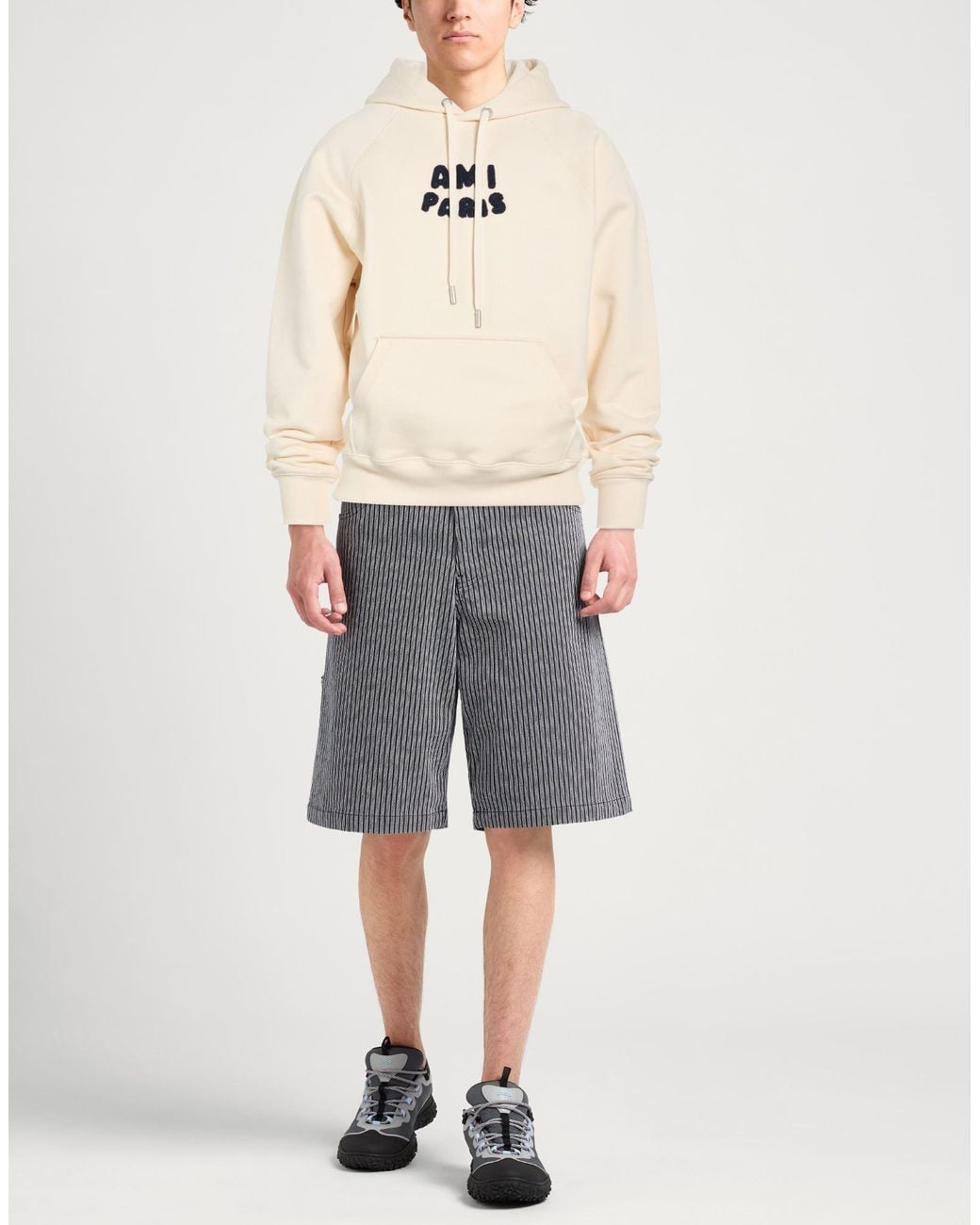 AMI White Sweatshirt Organic Cotton for men