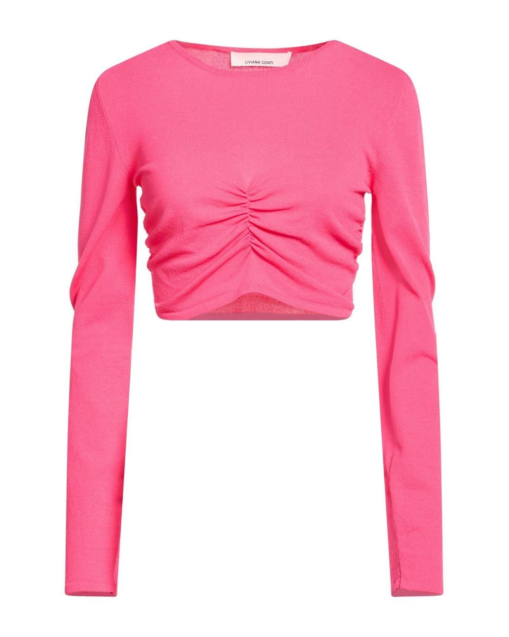 Liviana Conti Pink Fuchsia Sweater Viscose, Polyamide