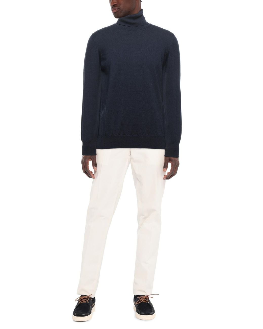 Alpha Studio Blue Turtleneck for men