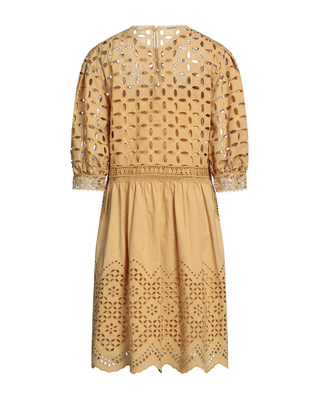 Alberta Ferretti Natural Midi Dress
