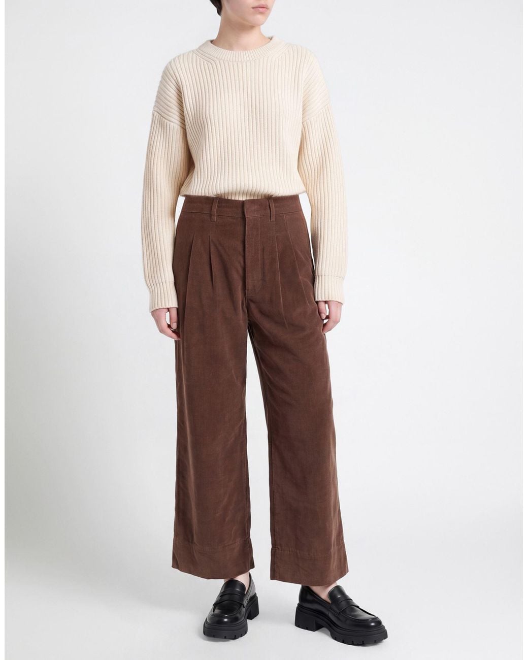 Dondup Brown Pants Cotton, Elastane