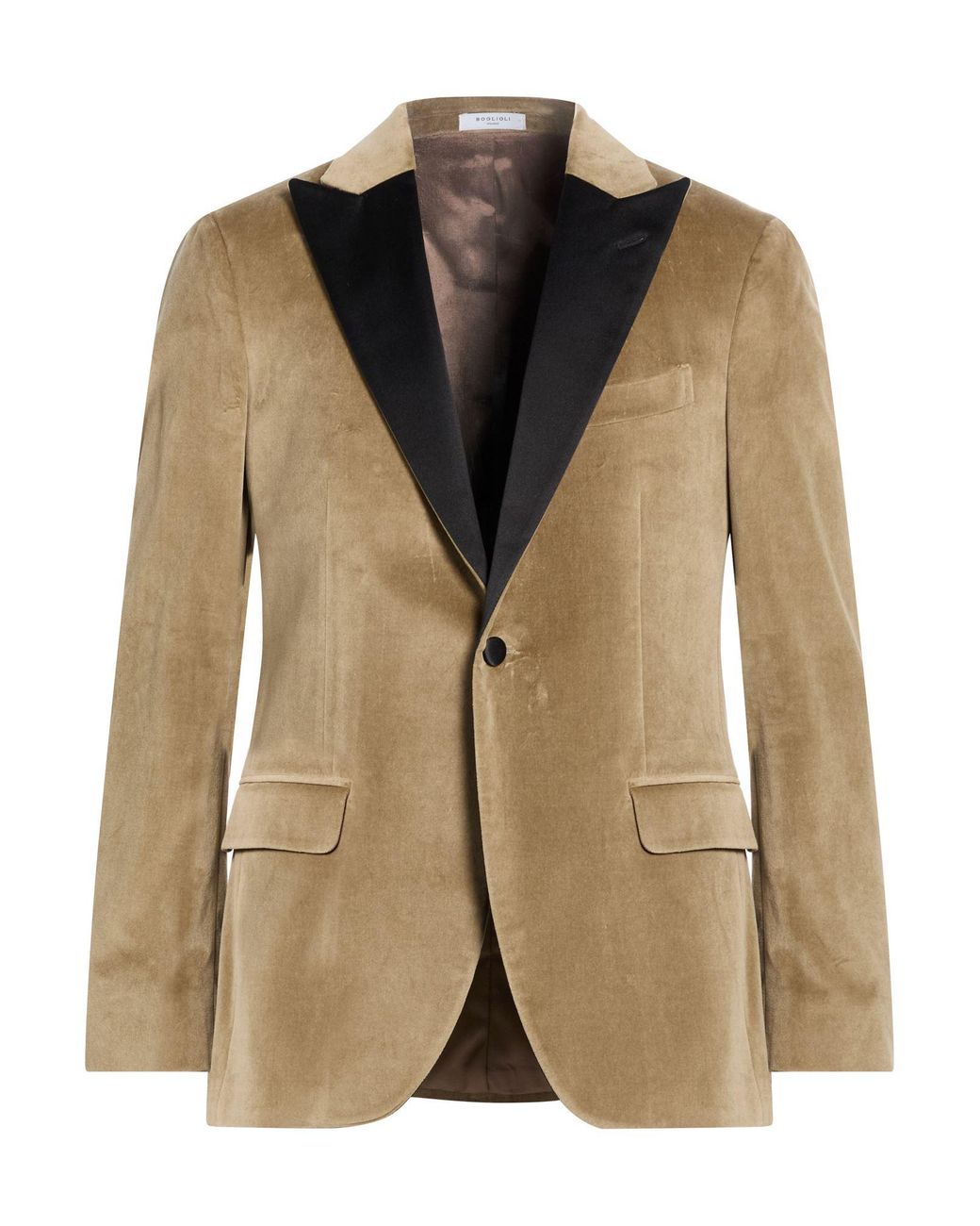 Boglioli Brown Blazer Cotton, Elastane for men