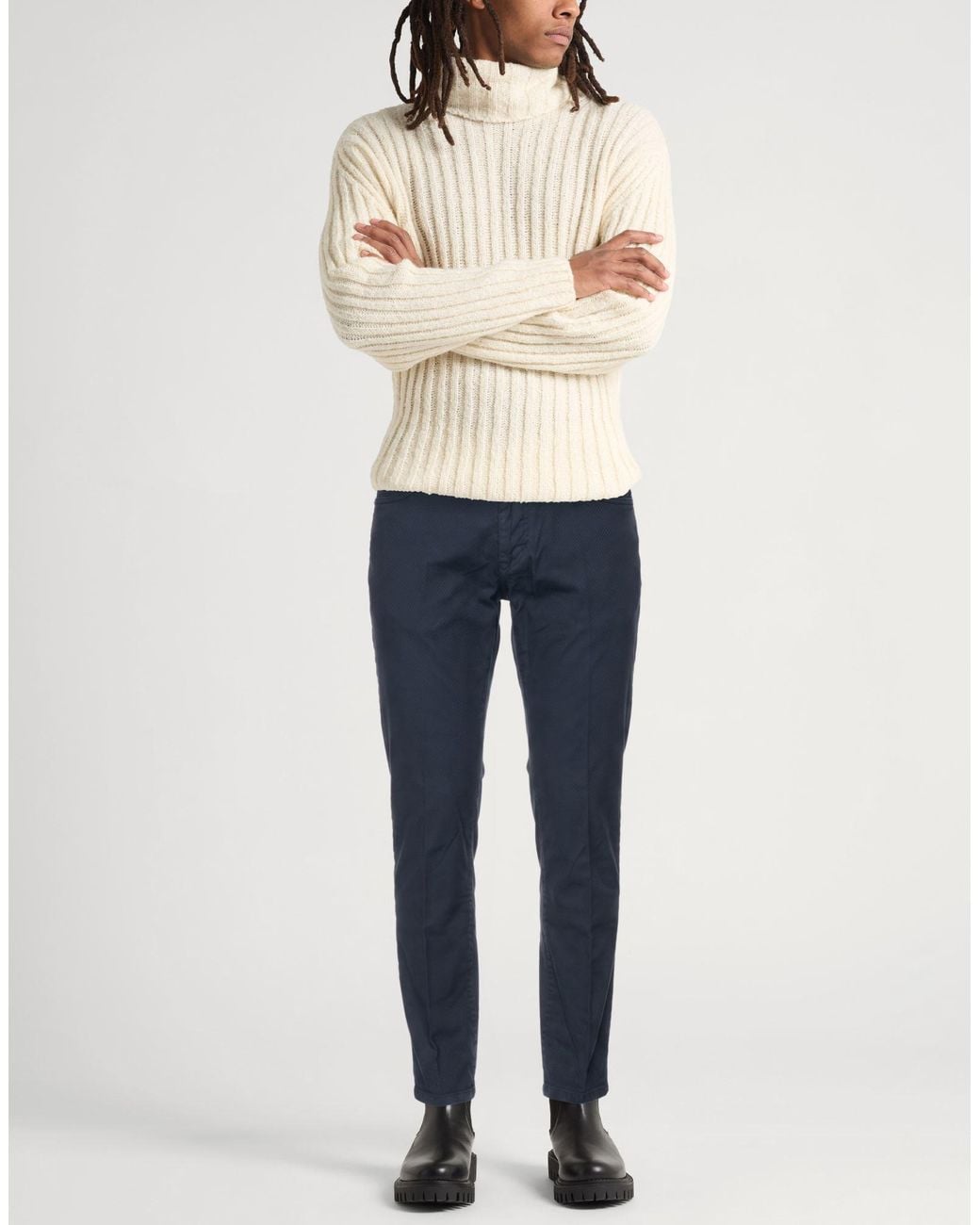 Barba Napoli Blue Trouser for men