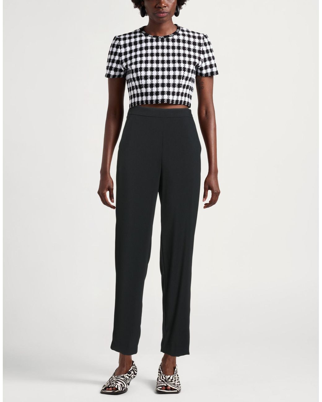 Suoli Black Pants Polyester, Elastane