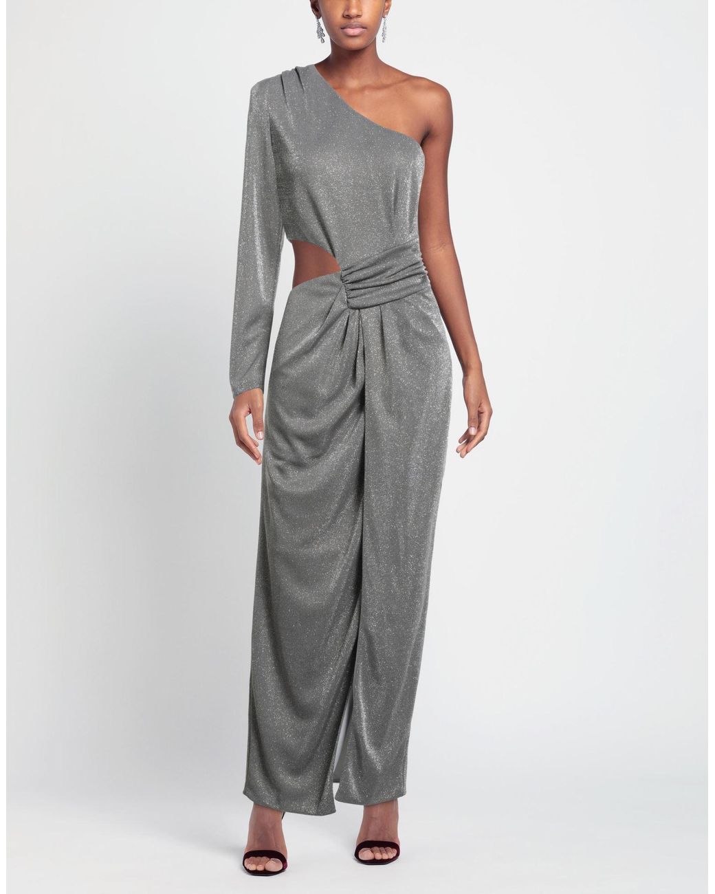 ACTUALEE Gray Maxi Dress