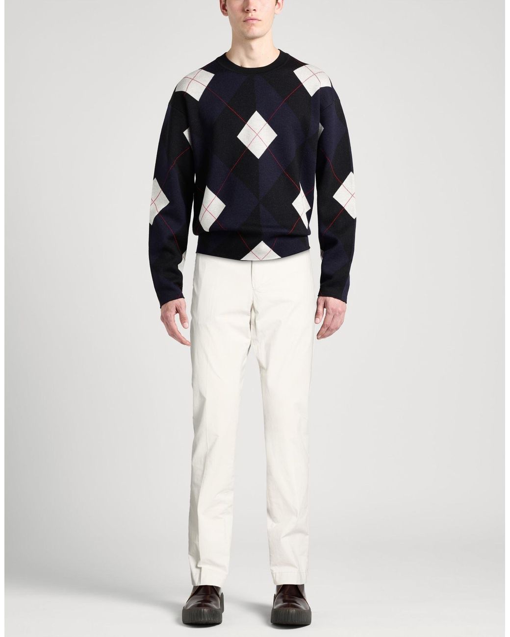 Hackett White Pants Cotton, Elastane for men