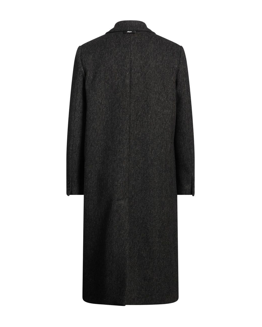 MSGM Black Coat Wool, Polyamide, Acrylic, Polyester for men