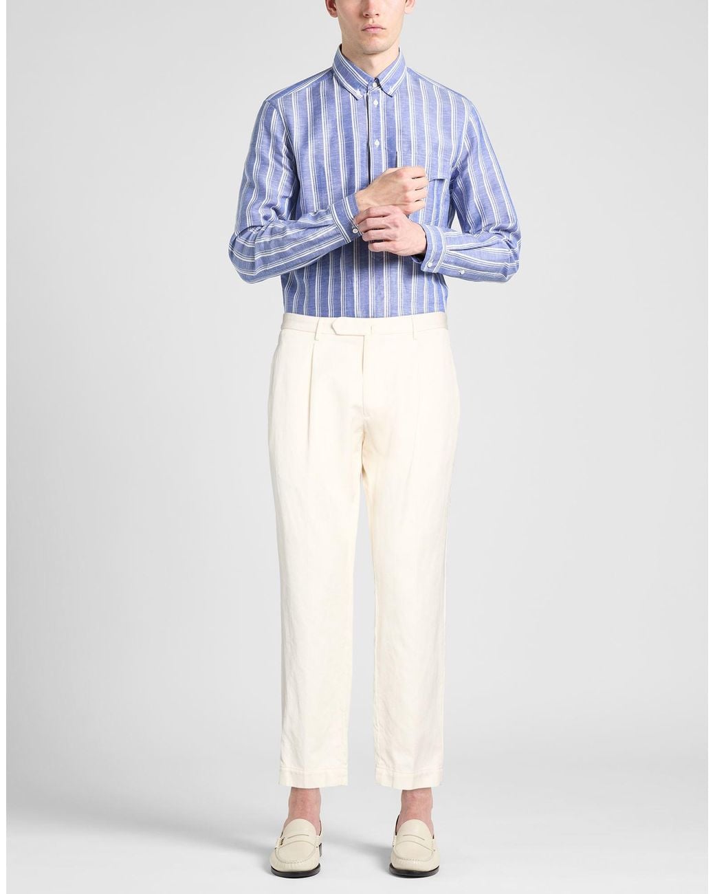 Santaniello White Pants for men