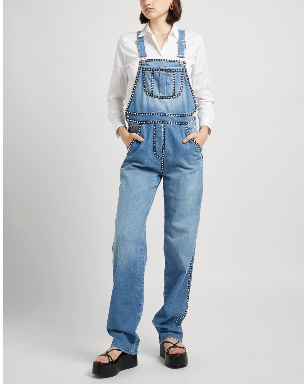 Moschino Blue Dungarees