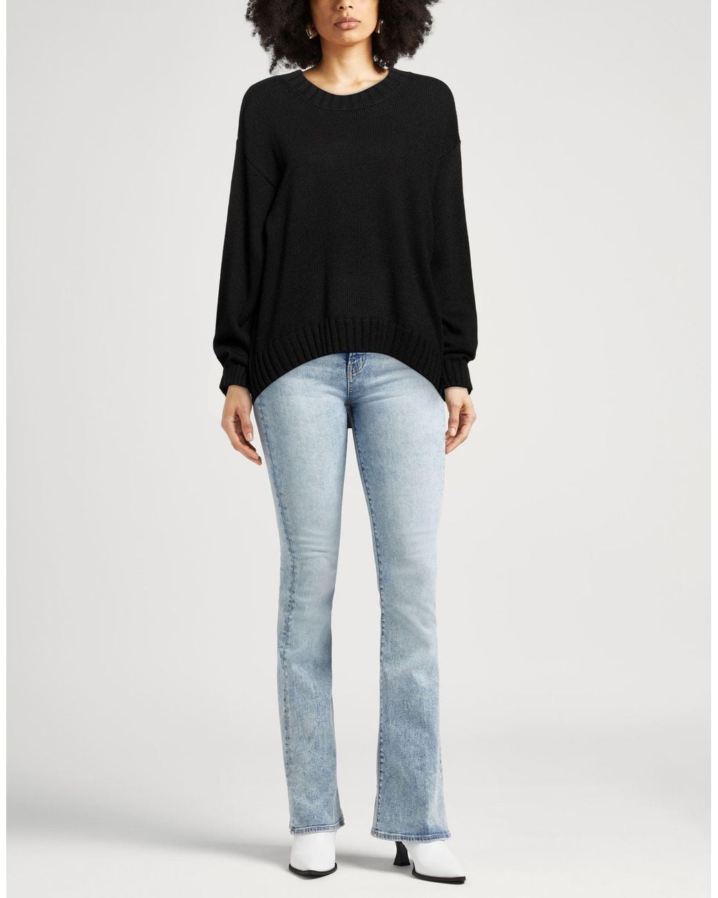 hinnominate Black Sweater Acrylic, Wool, Viscose, Alpaca Wool