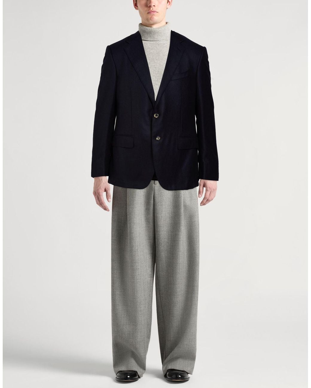 Caruso Blue Blazer Wool, Cashmere for men