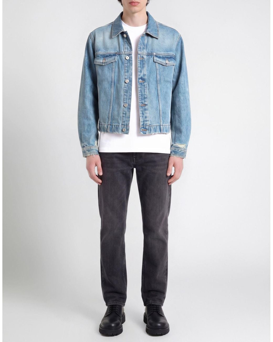 1989 STUDIO Blue Denim Outerwear Cotton for men