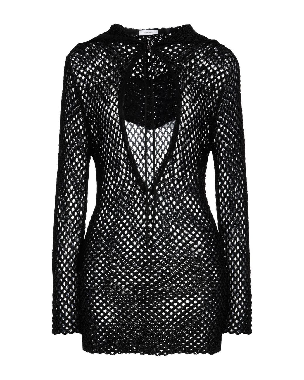 Ferragamo Black Viscose Hooded Long-Sleeve Sweater