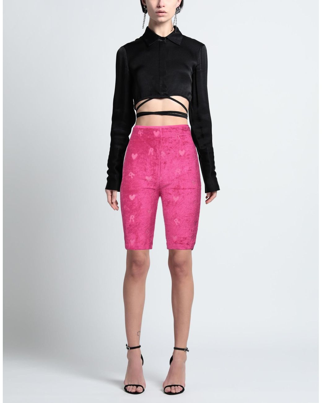 ROTATE BIRGER CHRISTENSEN Red Shorts & Bermuda Shorts
