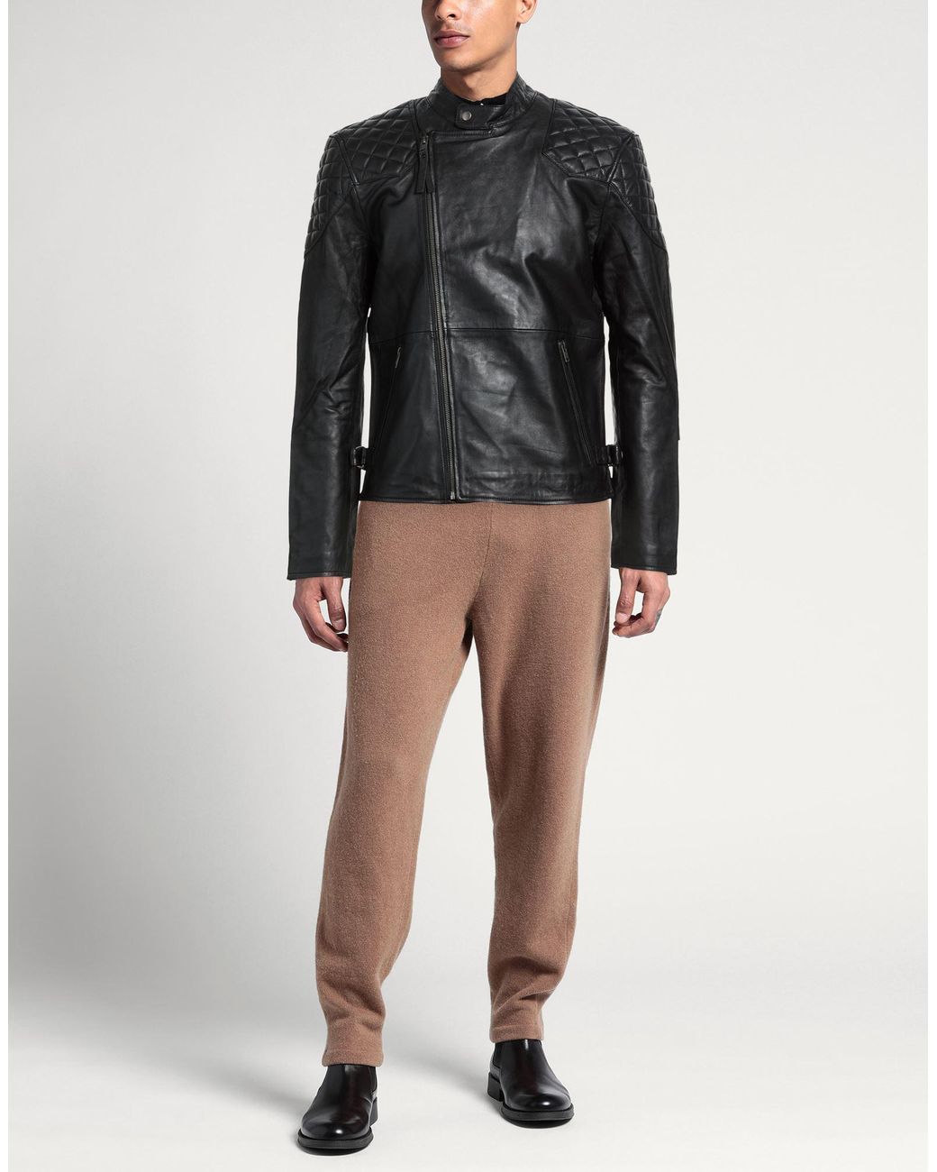 Bolongaro Trevor Black Jacket Sheepskin for men
