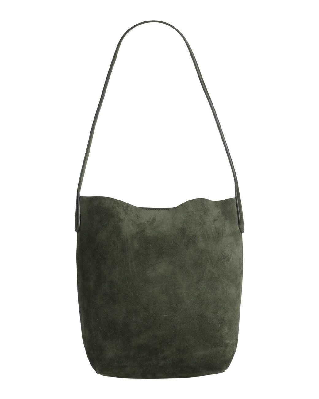 Mansur Gavriel Green Small Everyday -- Dark Shoulder Bag Leather