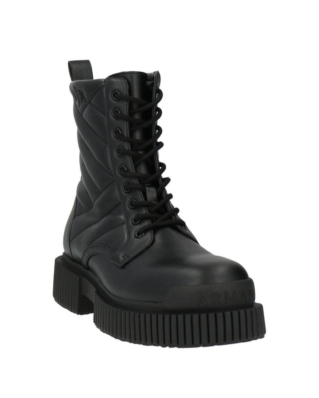 ARMANI EXCHANGE Black Ankle Boots