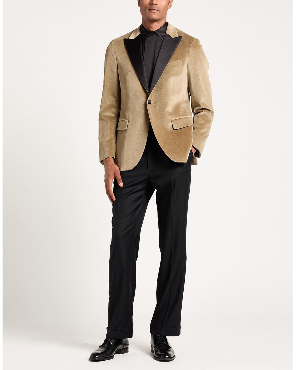 Boglioli Brown Blazer Cotton, Elastane for men