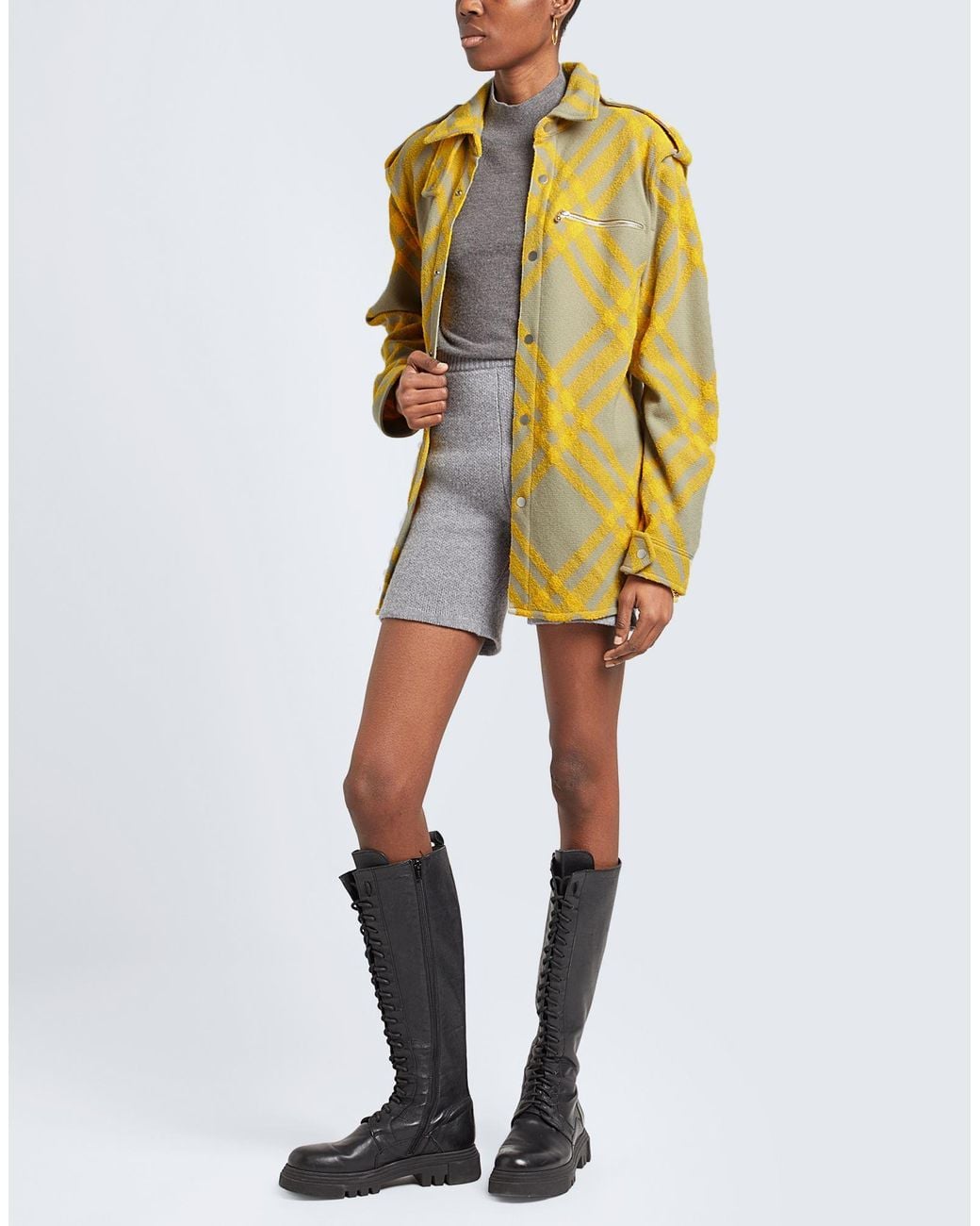 Burberry Yellow Check Overshirt