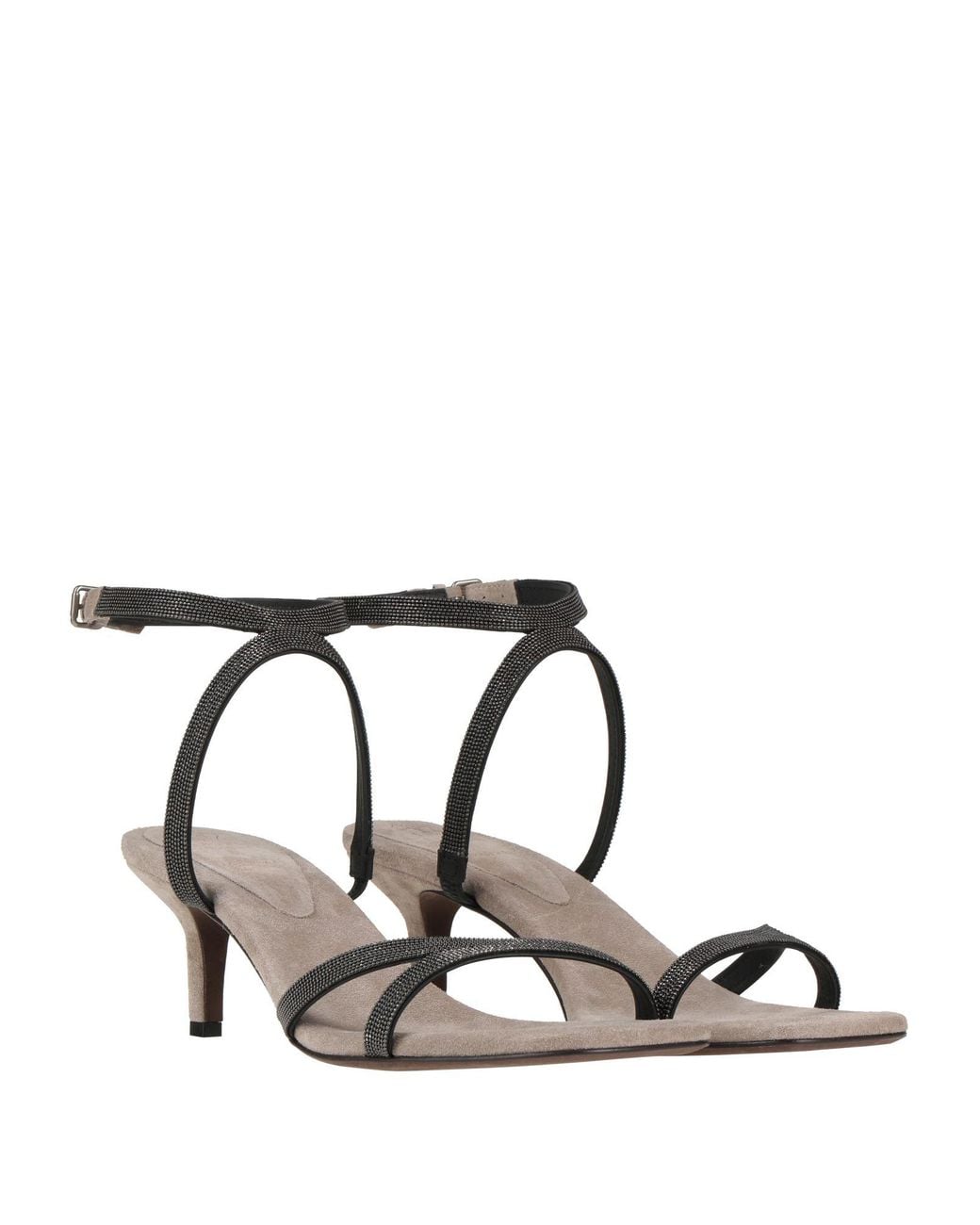 Brunello Cucinelli Black Sandals