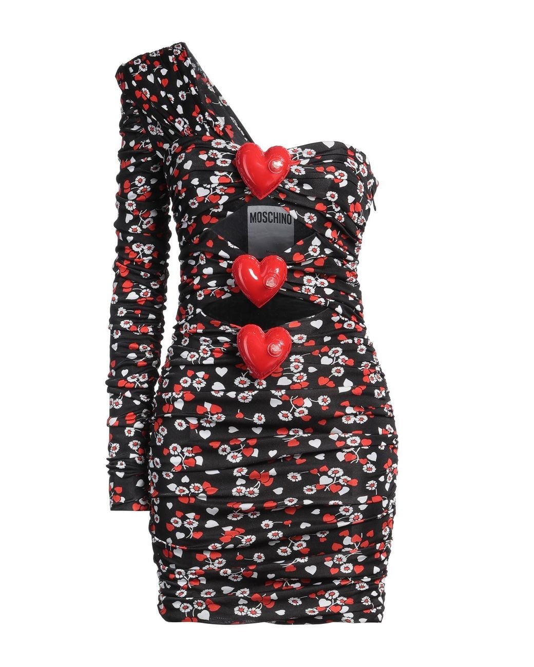 Moschino Red Mini Dress Viscose