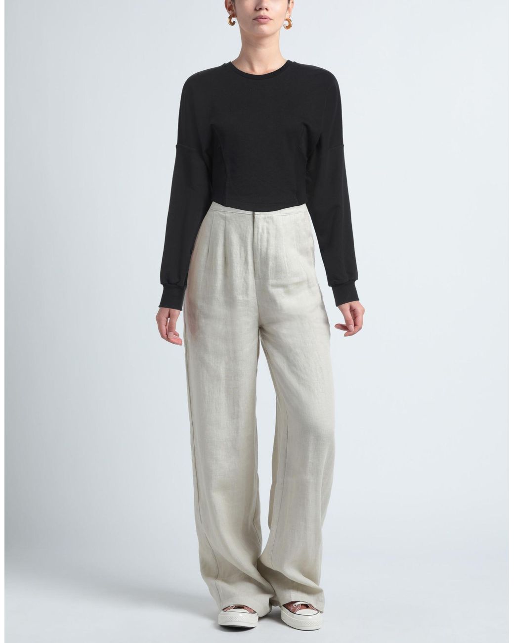 Pinko Black Sweatshirt Cotton, Elastane