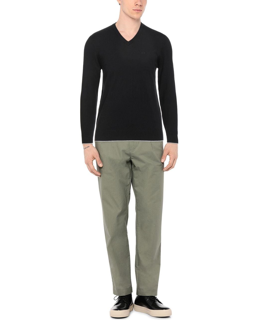ARMANI EXCHANGE Black Jumper for men