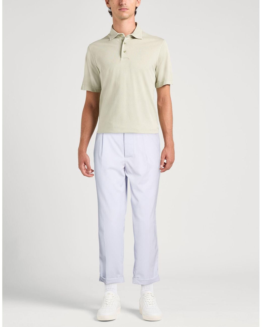 Grifoni White Pants Virgin Wool, Elastane for men