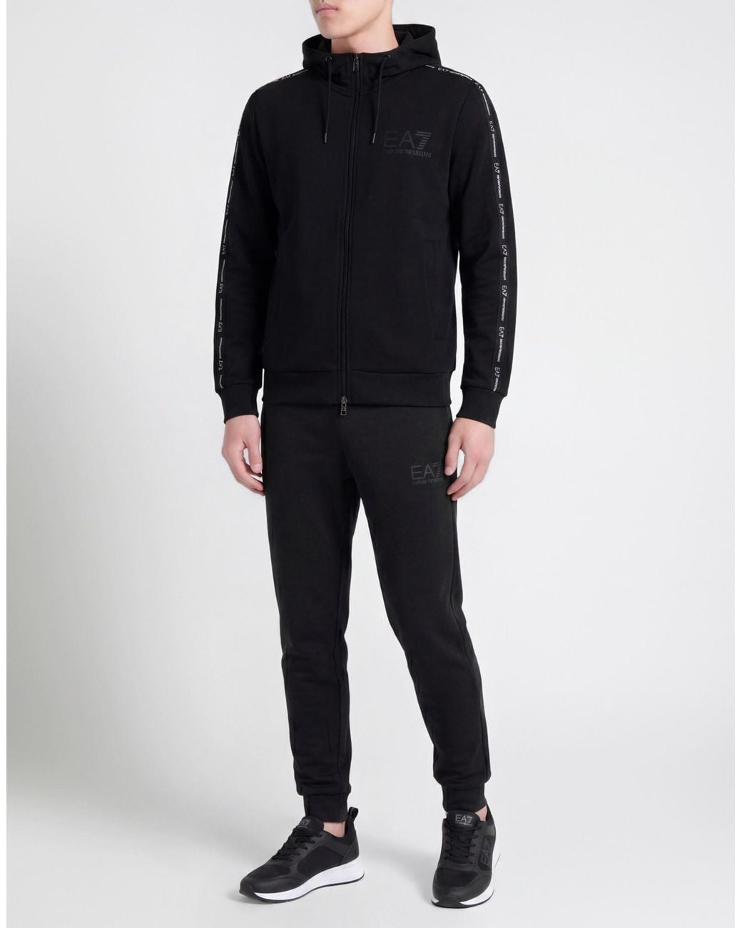 EA7 Black Sweatshirts for men