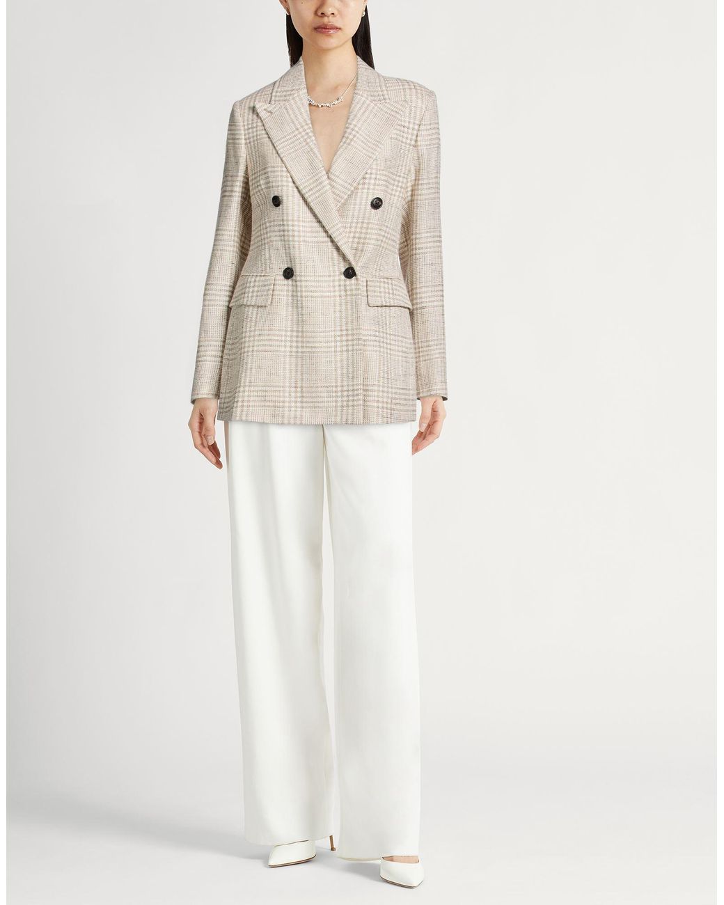 Eleventy Natural Blazer Viscose, Wool, Linen