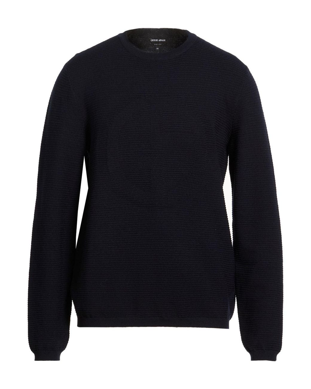 Giorgio Armani Blue Sweater Virgin Wool, Polyester for men