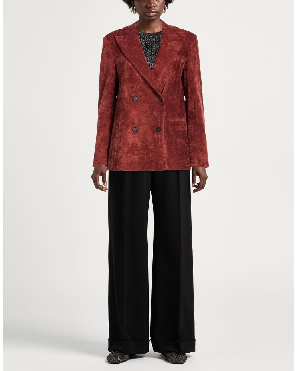 Momoní Red Blazer Viscose, Cotton, Elastane