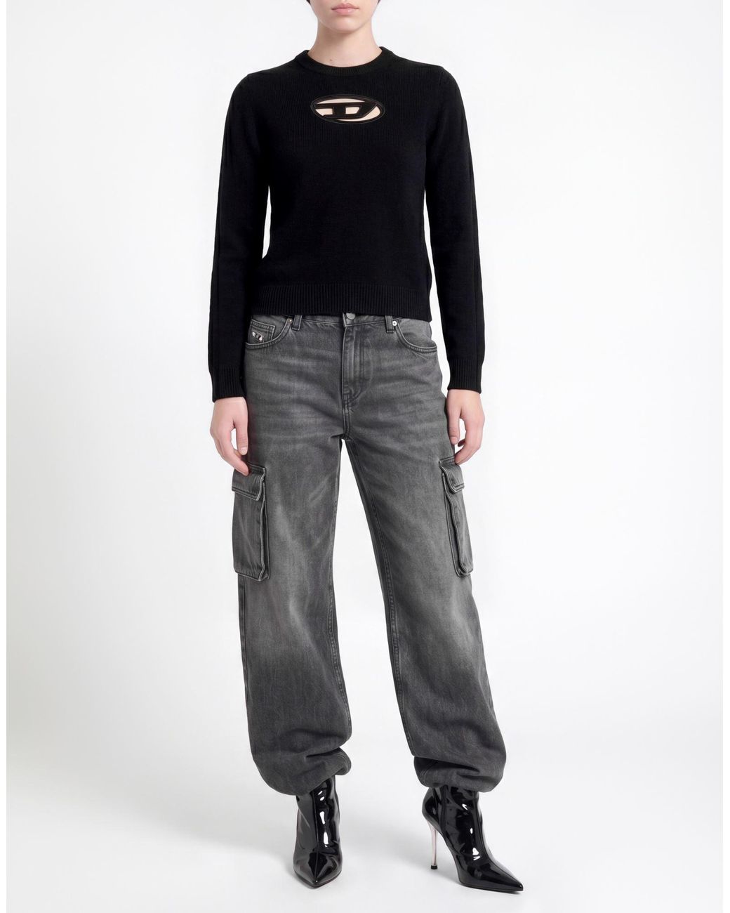 DIESEL Black Sweaters