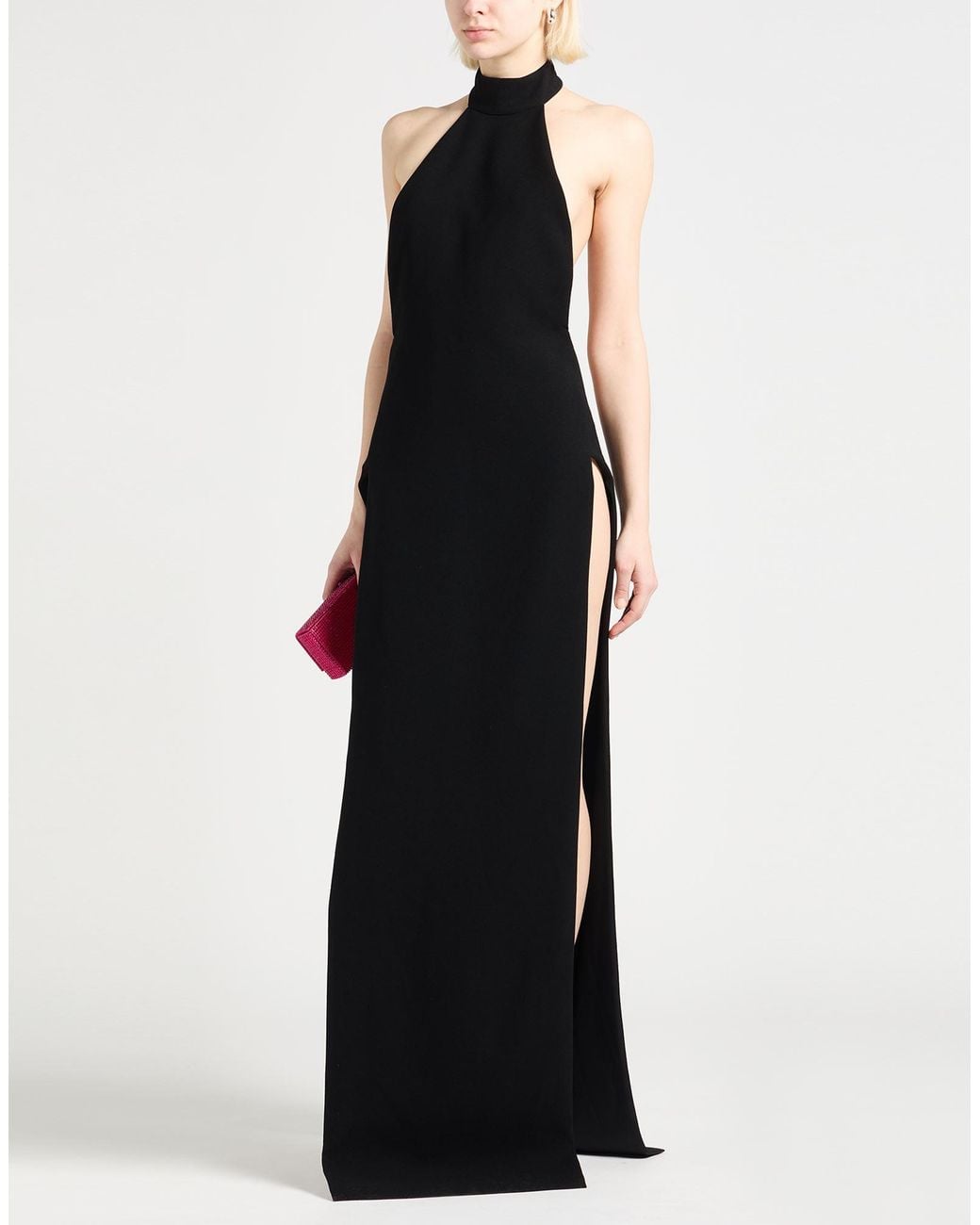 Monot Black Maxi Dress Polyester