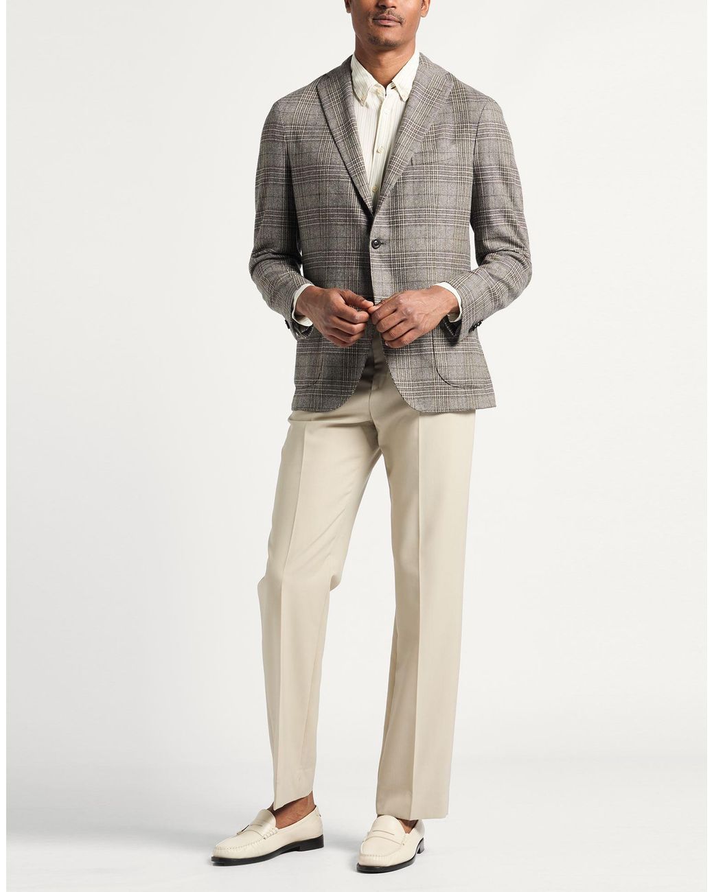 Boglioli Gray Blazer Virgin Wool for men